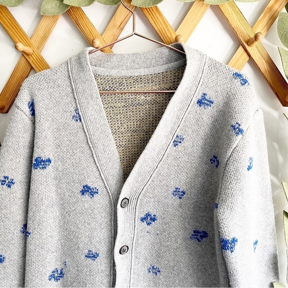 Ader Error Gray Wool Cardigan Jacket - Picture 4 of 14